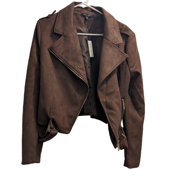 Romeo & Juliet Couture Jackets & Blazers - 🆕 Romeo & Juliet Couture Faux Suede Chestnut Jacket M